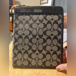 Coach Black and Grey Laptop-cases-bag